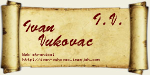 Ivan Vukovac vizit kartica